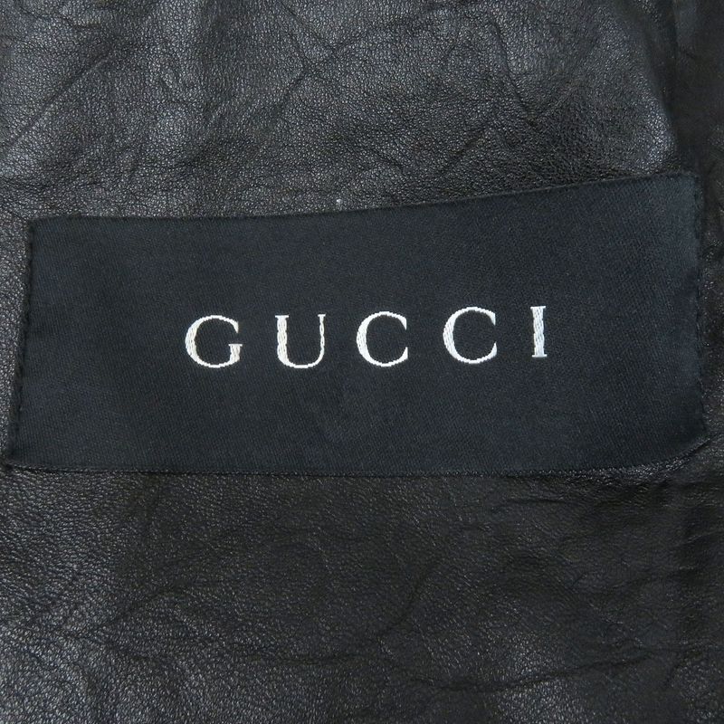 Gucci Vintage Sheepskin Tom Ford Period All Leather Single Tailored Jacket