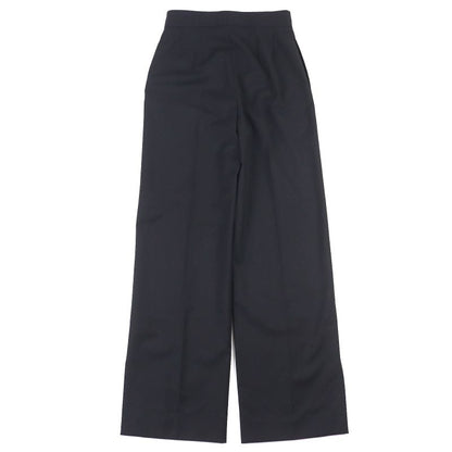 Fendi 2022 Fr6338 Wool Blend Slit Hem Pants Slacks Black 38 Made In Italy