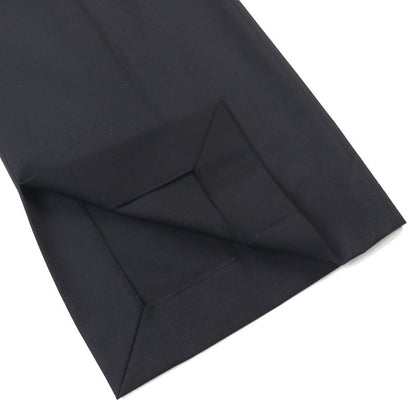 Fendi 2022 Fr6338 Wool Blend Slit Hem Pants Slacks Black 38 Made In Italy