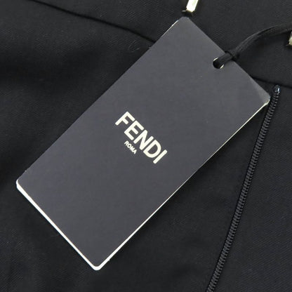 Fendi 2022 Fr6338 Wool Blend Slit Hem Pants Slacks Black 38 Made In Italy