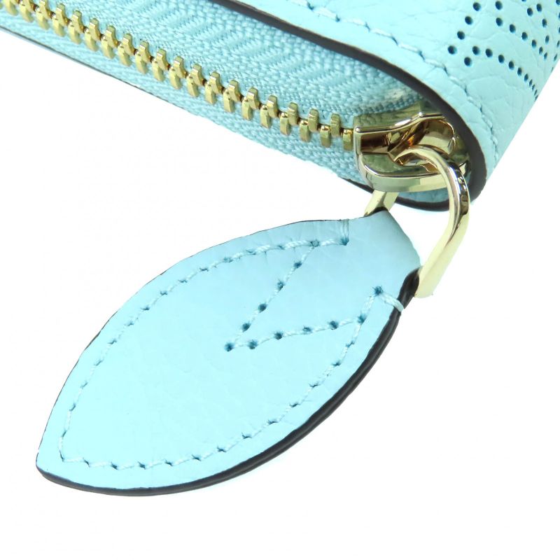 Louis Vuitton M82197 Denim Blue Monogram Mahina Zippy Wallet Round Zipper Long