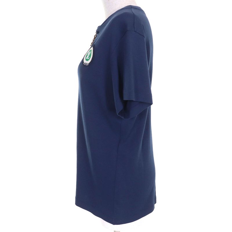 Louis Vuitton 22AW 100% Cotton LV Rainbow Patch With Chain Crewneck Short