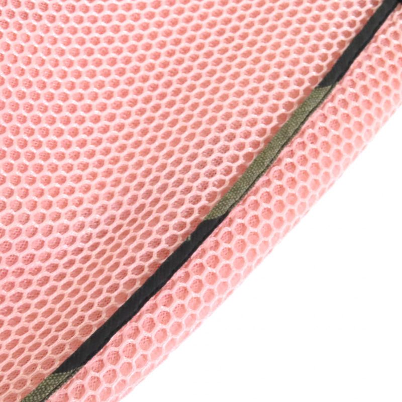 Fendi Fq7118 Mesh Design Long Skirt Tucked Flared Skirt Below Knee Length Pink