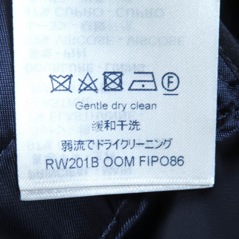 Louis Vuitton 20SS Cotton Logo Button Wide Shorts Cargo Pants Navy 42 Made In