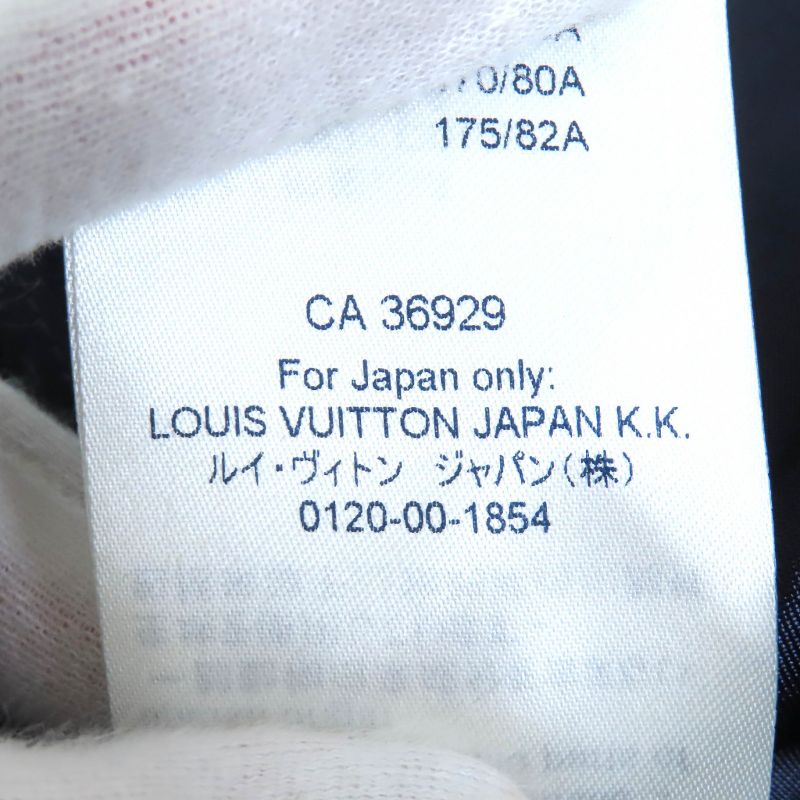 Louis Vuitton 20SS Cotton Logo Button Wide Shorts Cargo Pants Navy 42 Made In