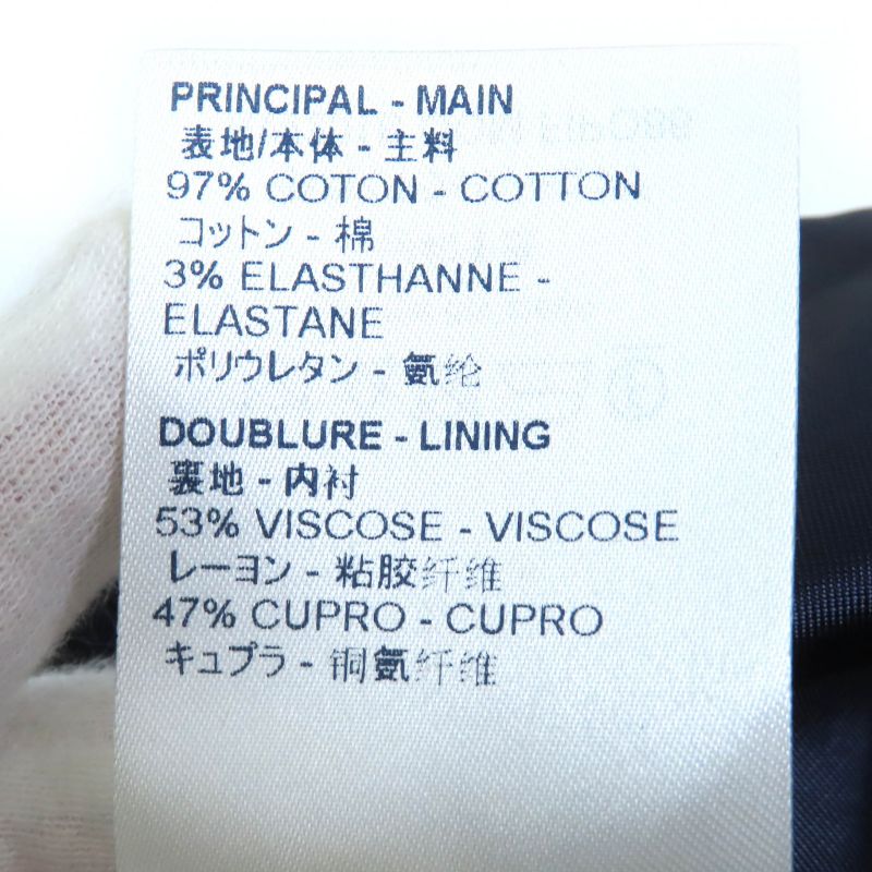 Louis Vuitton 20SS Cotton Logo Button Wide Shorts Cargo Pants Navy 42 Made In