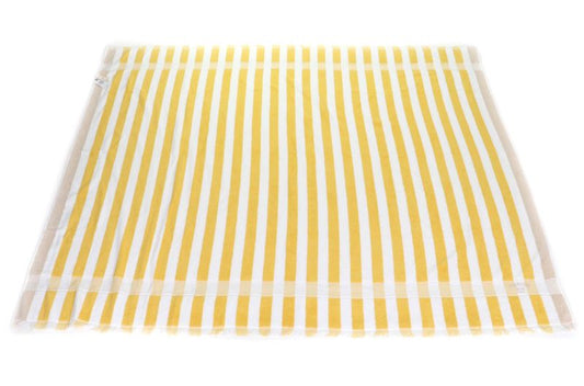 Hermes Yachting Stripe GM 100% Cotton Banana/sable Large Beach Towel With