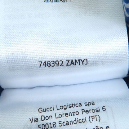 Gucci 23SS 748392 100% Cotton Muslin With Bar Ties Horse Print Crotch Sleeve