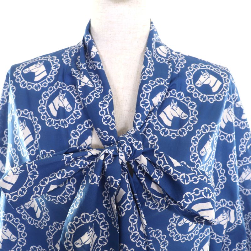 Gucci 23SS 748392 100% Cotton Muslin With Bar Ties Horse Print Crotch Sleeve