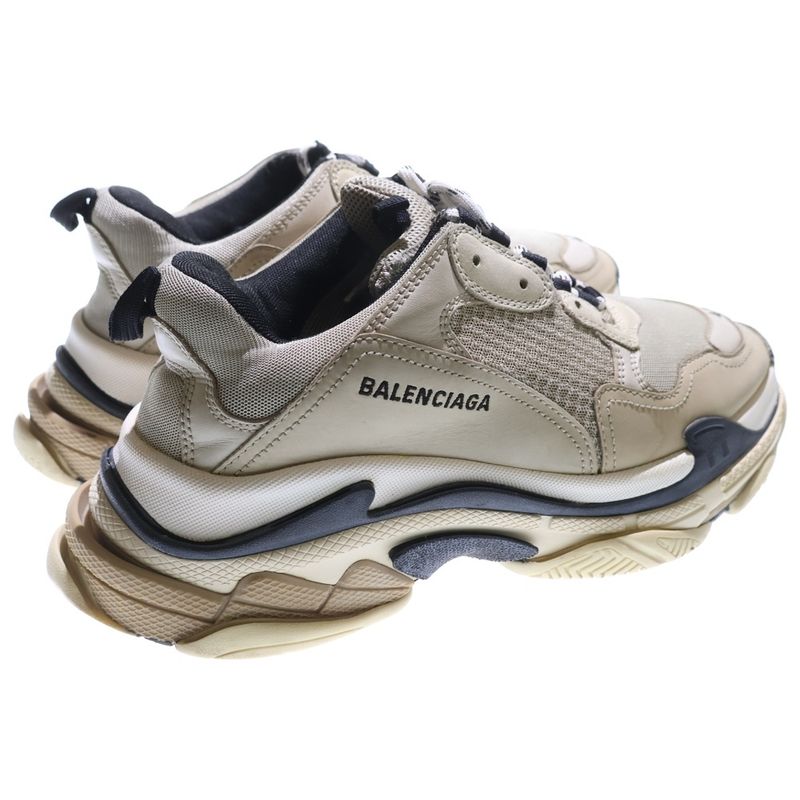 Balenciaga Triple S Triple S Dads Low Cut Sneakers Beige 536737