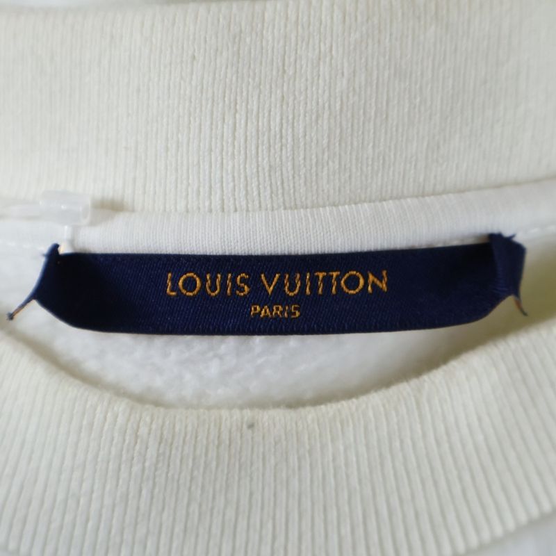 Louis Vuitton 20AW Monogram Flower Embroidered Sweatshirt Trainers White Rm202m