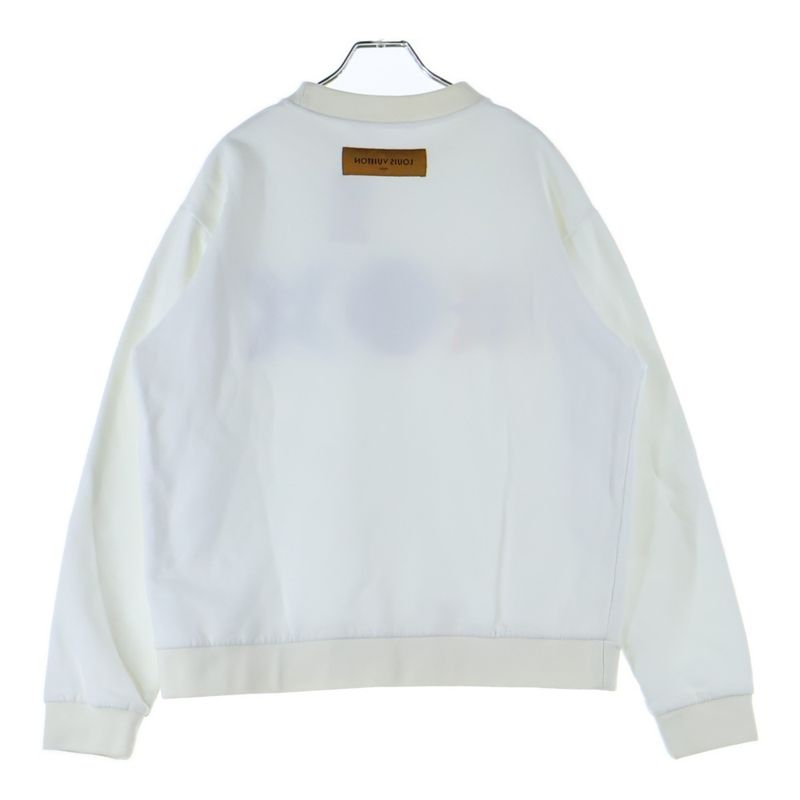 Louis Vuitton 20AW Monogram Flower Embroidered Sweatshirt Trainers White Rm202m