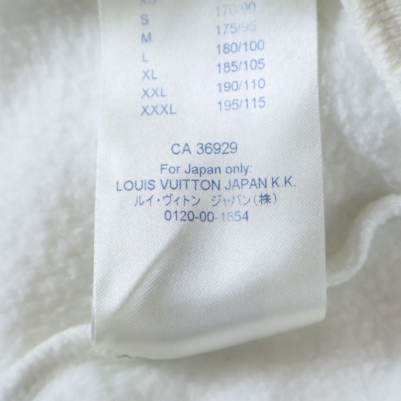 Louis Vuitton 20AW Monogram Flower Embroidered Sweatshirt Trainers White Rm202m