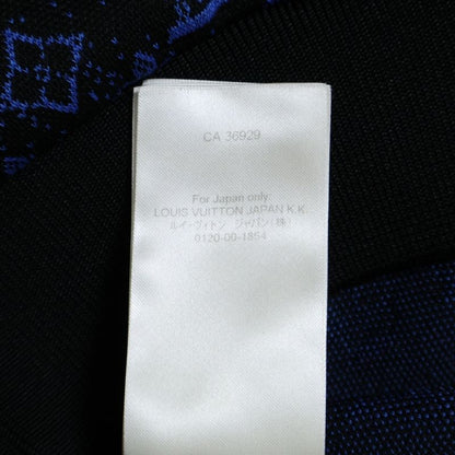 Louis Vuitton 23SS Monogram Pattern Zip-up Sweatshirt Hoodie Black/blue Rm2319