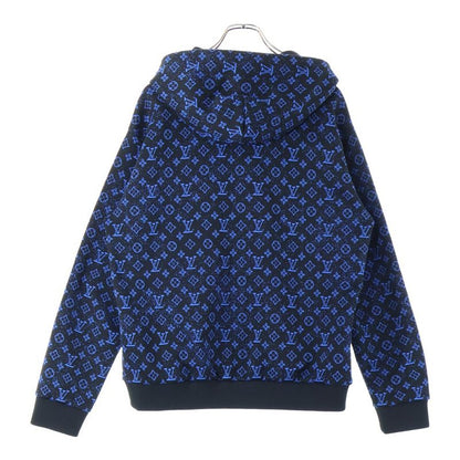 Louis Vuitton 23SS Monogram Pattern Zip-up Sweatshirt Hoodie Black/blue Rm2319