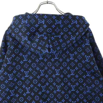 Louis Vuitton 23SS Monogram Pattern Zip-up Sweatshirt Hoodie Black/blue Rm2319
