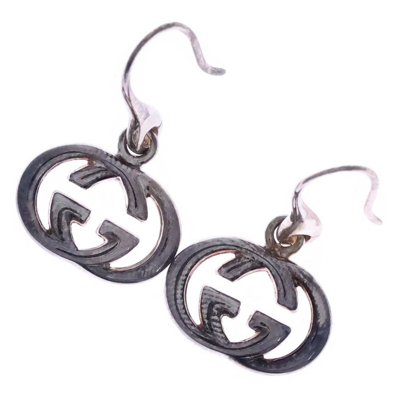 Gucci Interlocking G Hook Earrings Silver