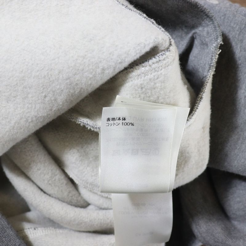 Louis Vuitton 22AW Monogram Circle Cut Pullover Sweatshirt Hoodie Grey Rm222q