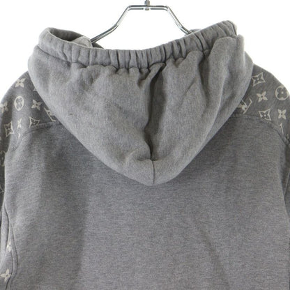 Louis Vuitton 22AW Monogram Circle Cut Pullover Sweatshirt Hoodie Grey Rm222q