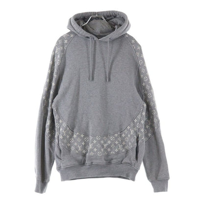 Louis Vuitton 22AW Monogram Circle Cut Pullover Sweatshirt Hoodie Grey Rm222q