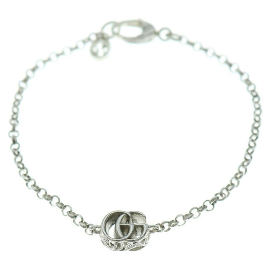 Gucci GG Marmont Double G Chain Bracelet Silver Ag925 770756