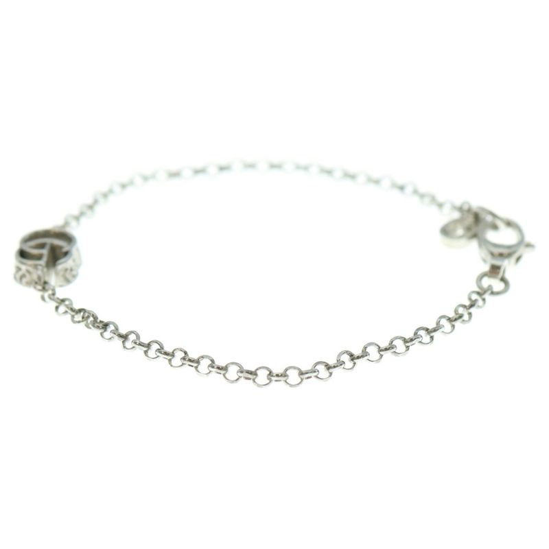Gucci GG Marmont Double G Chain Bracelet Silver Ag925 770756