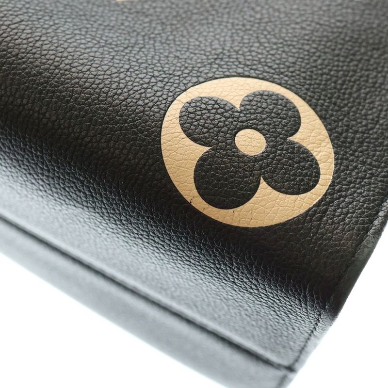 Louis Vuitton Monogram Empreinte On-the-go MM Handbag Tote Leather Black And