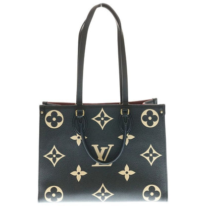 Louis Vuitton Monogram Empreinte On-the-go MM Handbag Tote Leather Black And