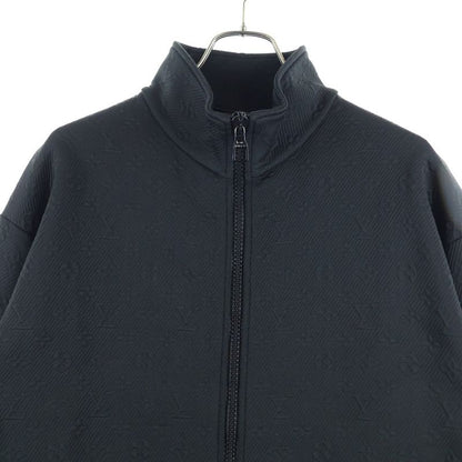 Louis Vuitton 21AW Monogram Jacquard Embossed Zip-up Track Jacket Black Rm212q