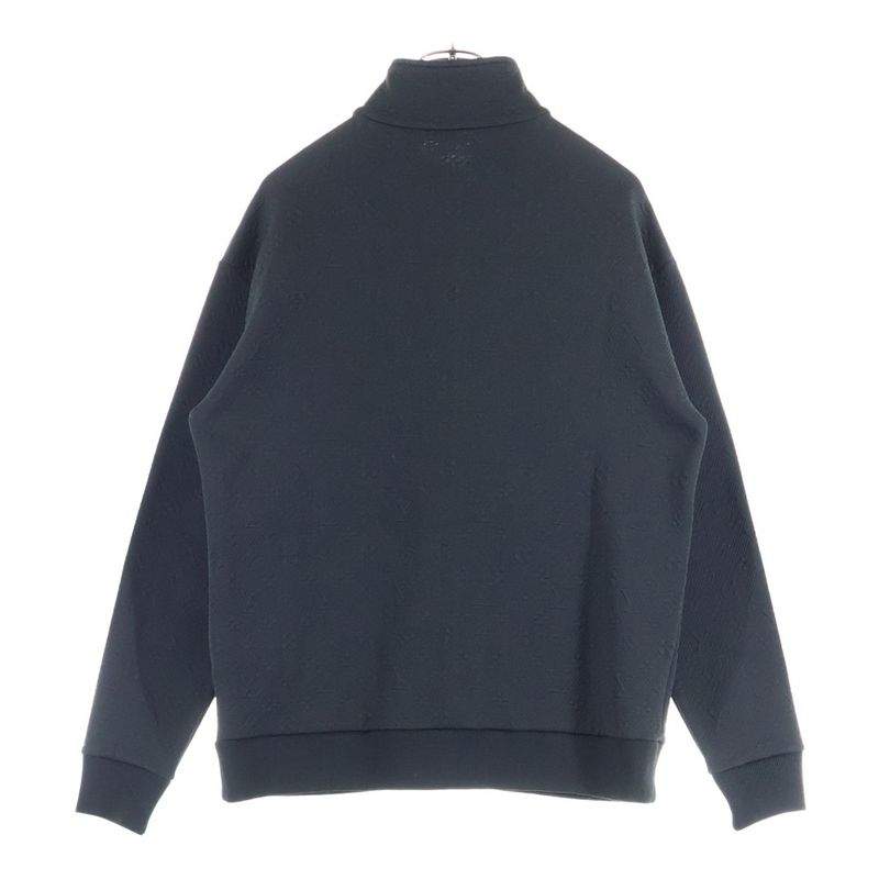 Louis Vuitton 21AW Monogram Jacquard Embossed Zip-up Track Jacket Black Rm212q