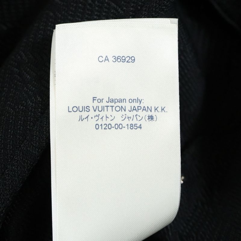 Louis Vuitton 21AW Monogram Jacquard Embossed Zip-up Track Jacket Black Rm212q