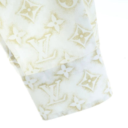 Louis Vuitton 23AW Monogram Sand Pattern Print Long Sleeve Shirt White/beige