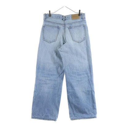 Celine Wide Leg Golden Harmony Washed Straight Denim Pants Jeans Indigo