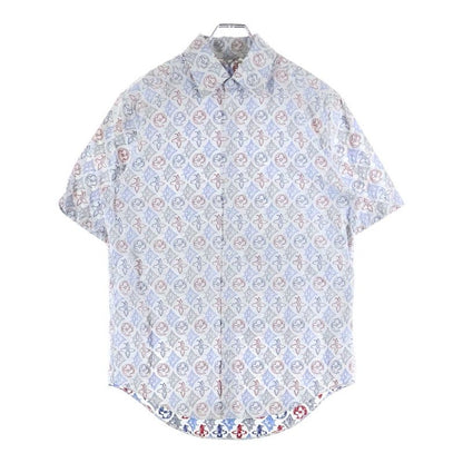 Louis Vuitton 21AW Monogram Signature Jacquard Pattern Short-sleeved Shirt