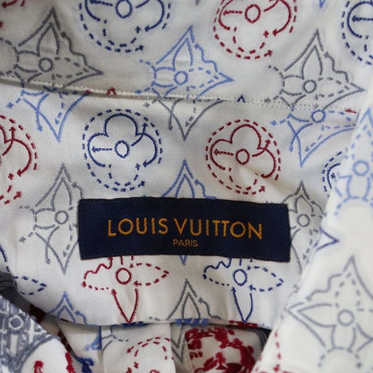 Louis Vuitton 21AW Monogram Signature Jacquard Pattern Short-sleeved Shirt