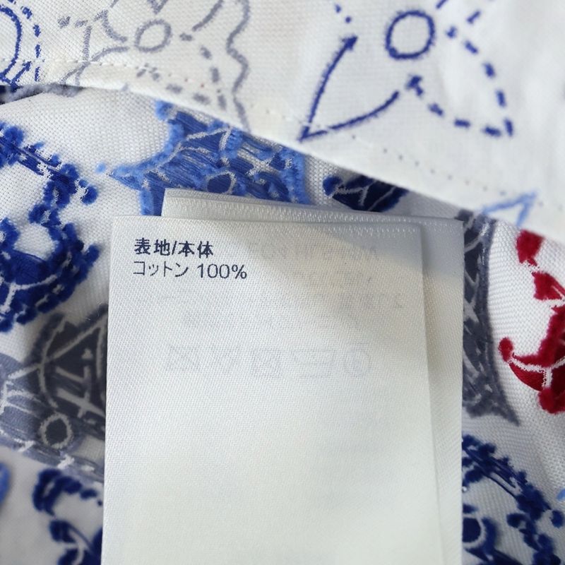 Louis Vuitton 21AW Monogram Signature Jacquard Pattern Short-sleeved Shirt