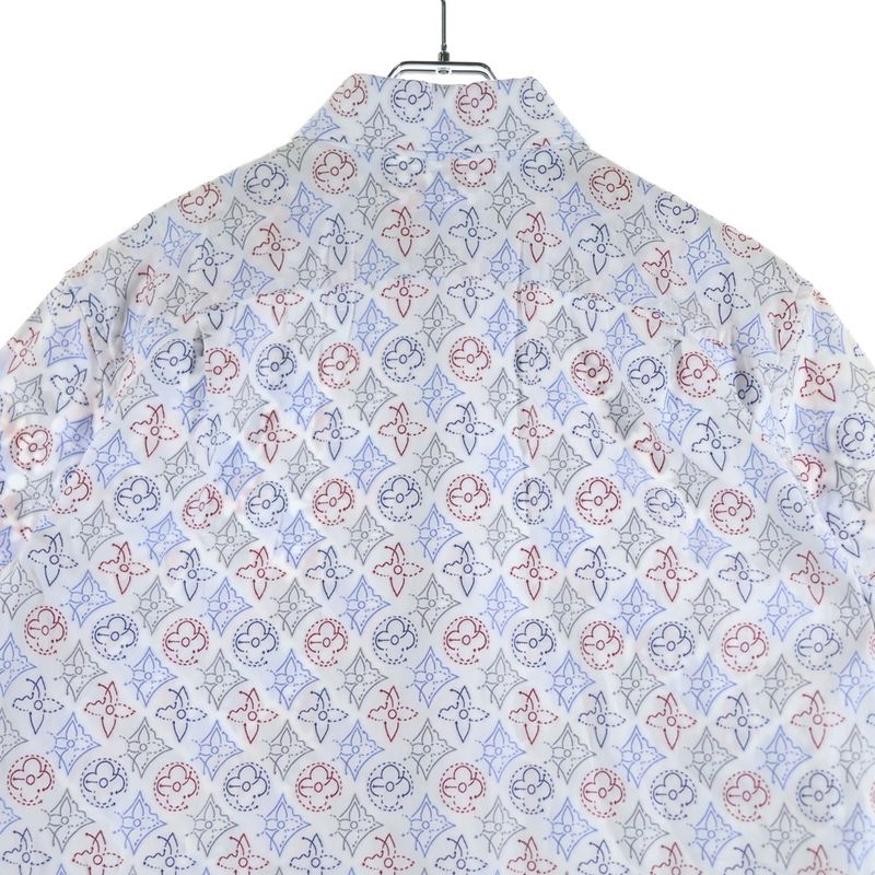 Louis Vuitton 21AW Monogram Signature Jacquard Pattern Short-sleeved Shirt