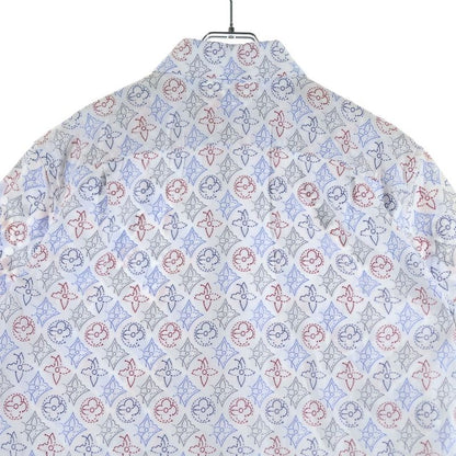 Louis Vuitton 21AW Monogram Signature Jacquard Pattern Short-sleeved Shirt