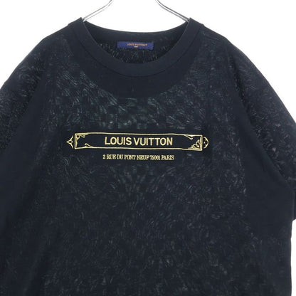 Louis Vuitton 25AW Embellished Damier Piqué Logo Embroidery Crew Neck Short