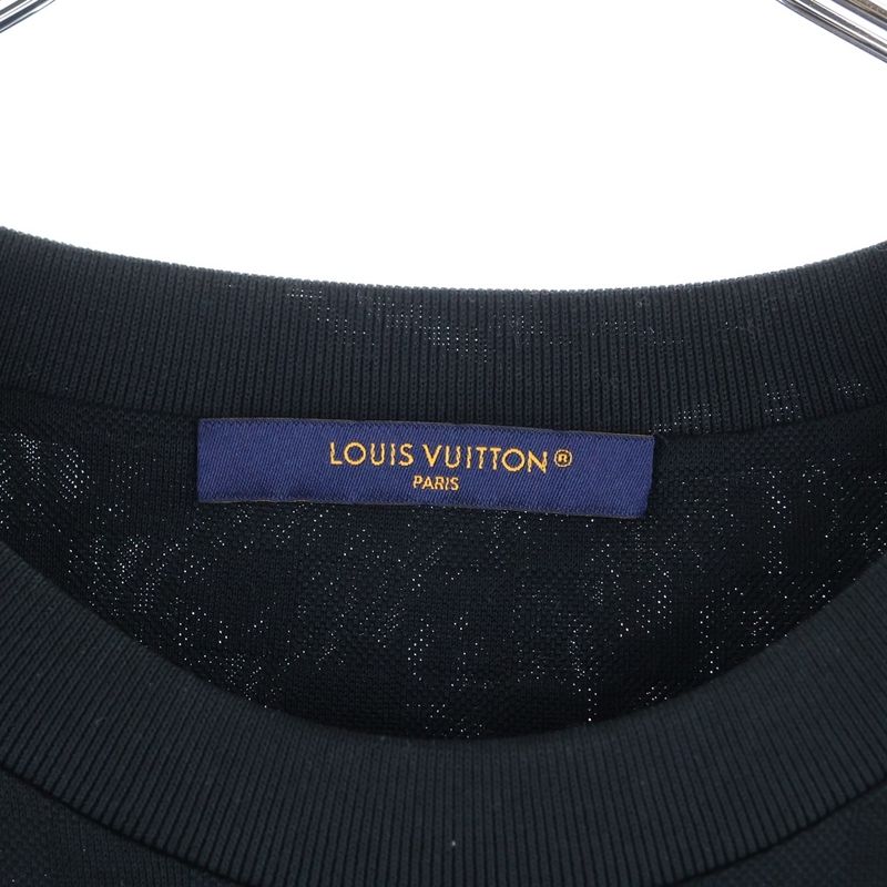 Louis Vuitton 25AW Embellished Damier Piqué Logo Embroidery Crew Neck Short