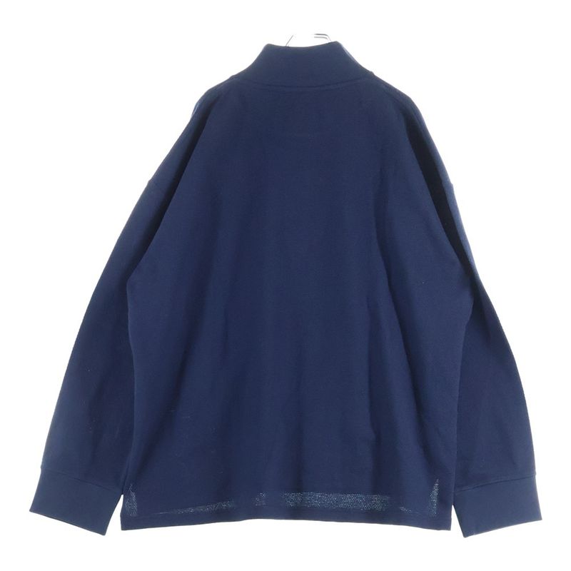 Loewe Anagram Logo Embroidered Deer High Neck Stand Collar Long Sleeve Polo