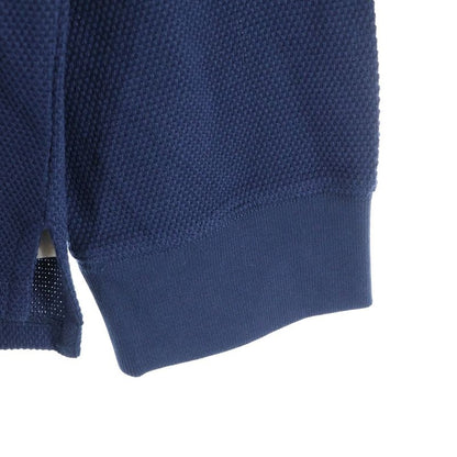 Loewe Anagram Logo Embroidered Deer High Neck Stand Collar Long Sleeve Polo