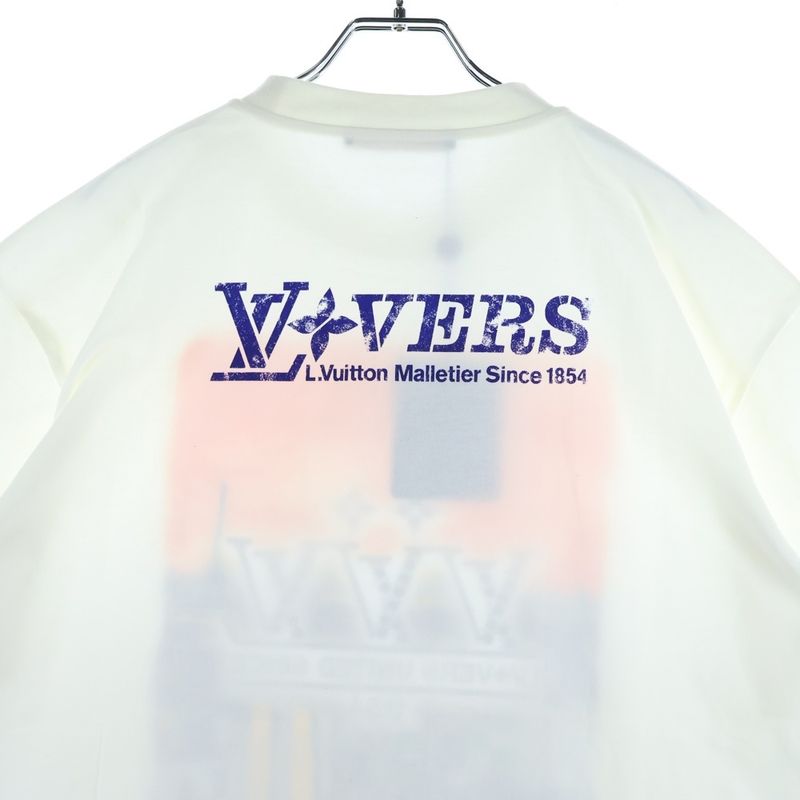 Louis Vuitton 25SS Embellished Graphic Print Bijoux Rhinestone Logo Crew Neck