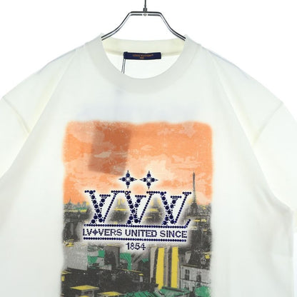 Louis Vuitton 25SS Embellished Graphic Print Bijoux Rhinestone Logo Crew Neck