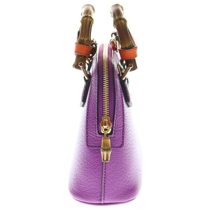 Gucci Bamboo Diana Mini 2WAY Bag Handbag Mini Bag Shoulder Bag Purple And