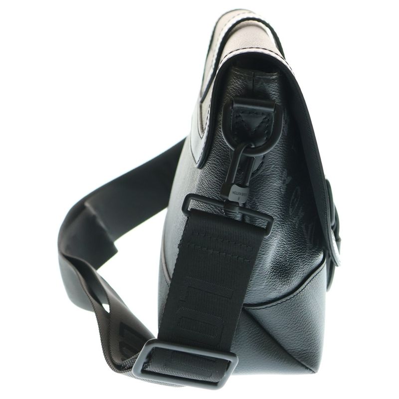 Louis Vuitton Monogram Eclipse Saumur Messenger Shoulder Bag Black Leather X