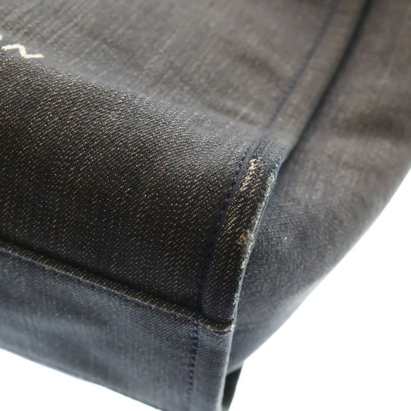 Chanel Deauville GM Coco Mark Logo Canvas Leather Chain Hand Shoulder Tote Bag