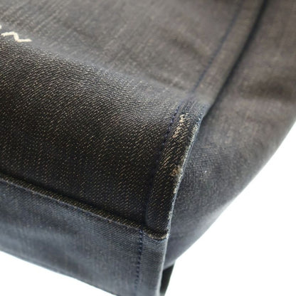 Chanel Deauville GM Coco Mark Logo Canvas Leather Chain Hand Shoulder Tote Bag