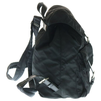 Prada Tessuto Nylon Leather Triangle Logo Plate Backpack Sac Backpack Silver