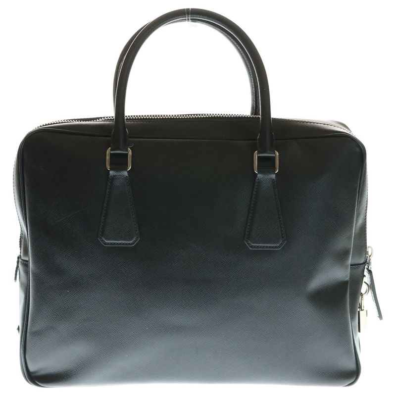 Prada Saffiano Leather Business Bag Black Vs0305 F